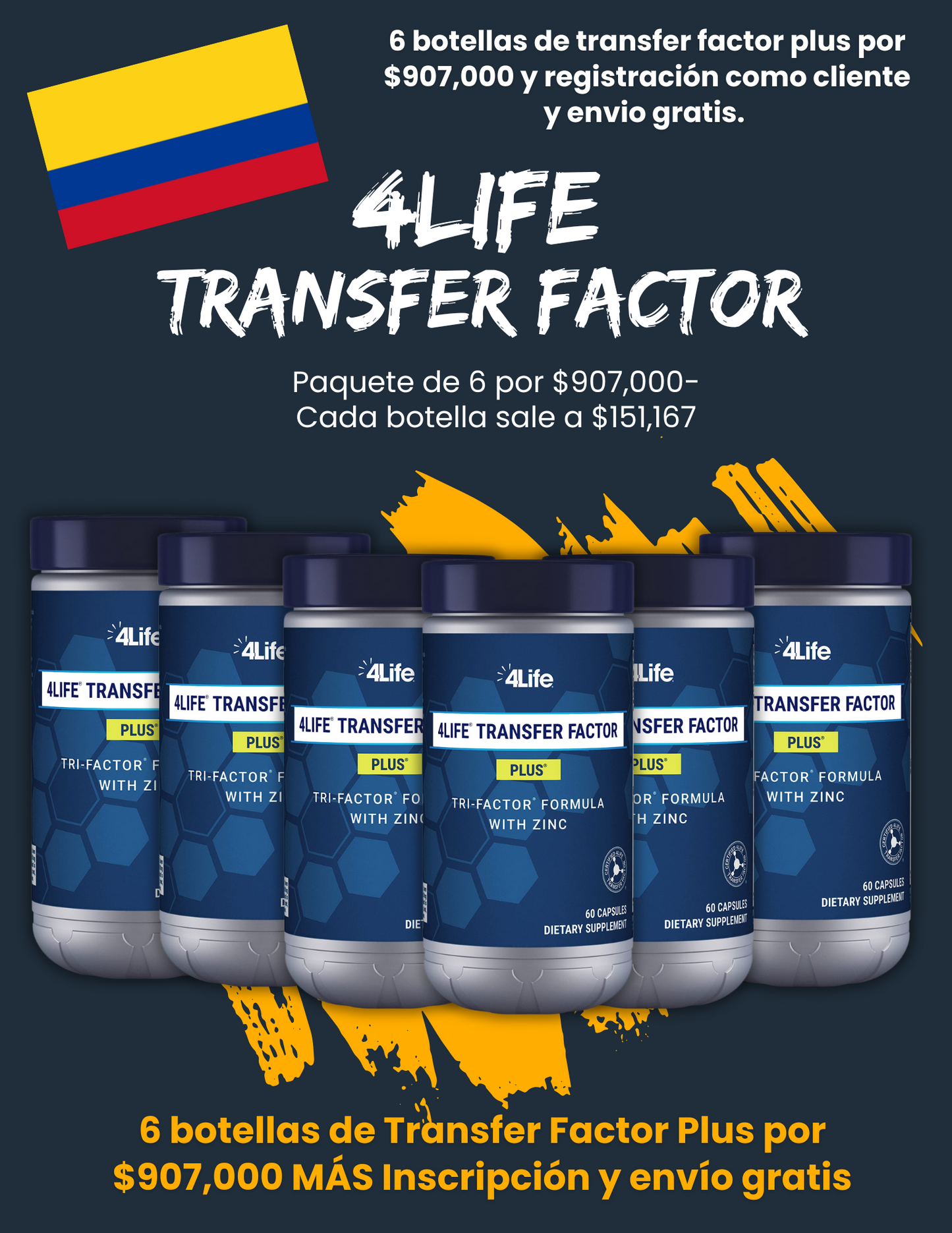 4life Transfer Factor Plus 🇨🇴 Colombia